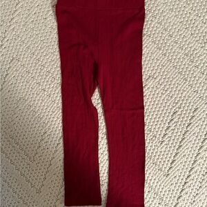 NWOT Kate Quinn rubbed maroon Leggings Slim Fit Stretchy, size 5